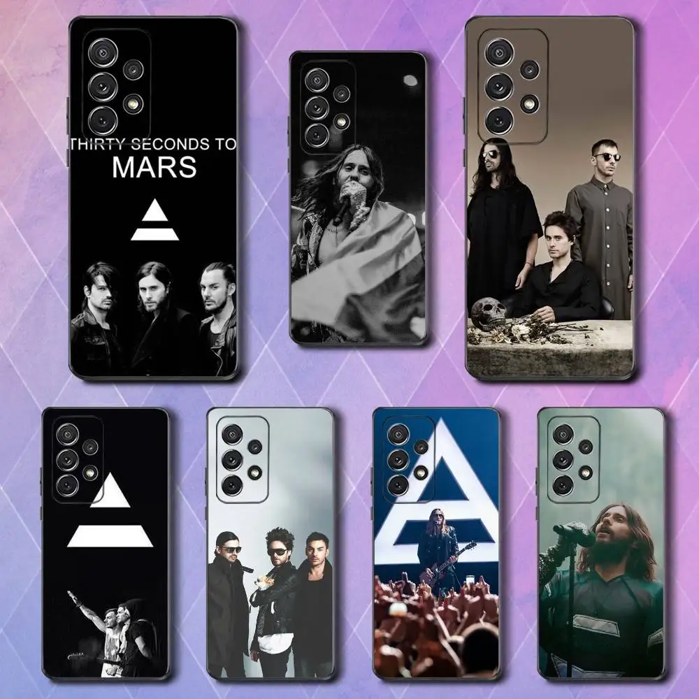 

Band 30 SECONDS To MARS Phone Case For Samsung S25,S24,S23,S22,S21,S20,S10,Ultra,Plus,Lite,FE,Soft Silicone Black Cover