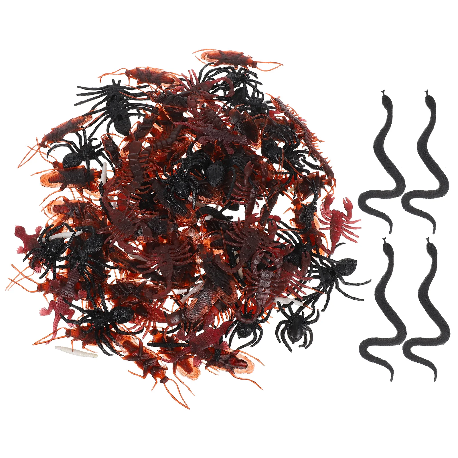 148 قطعة دعامة عنكبوت وهمية اصطناعية للهالوين دعائم صعبة لتزيين الحفلات ومزح الأذى المخيفة في المنزل المسكون