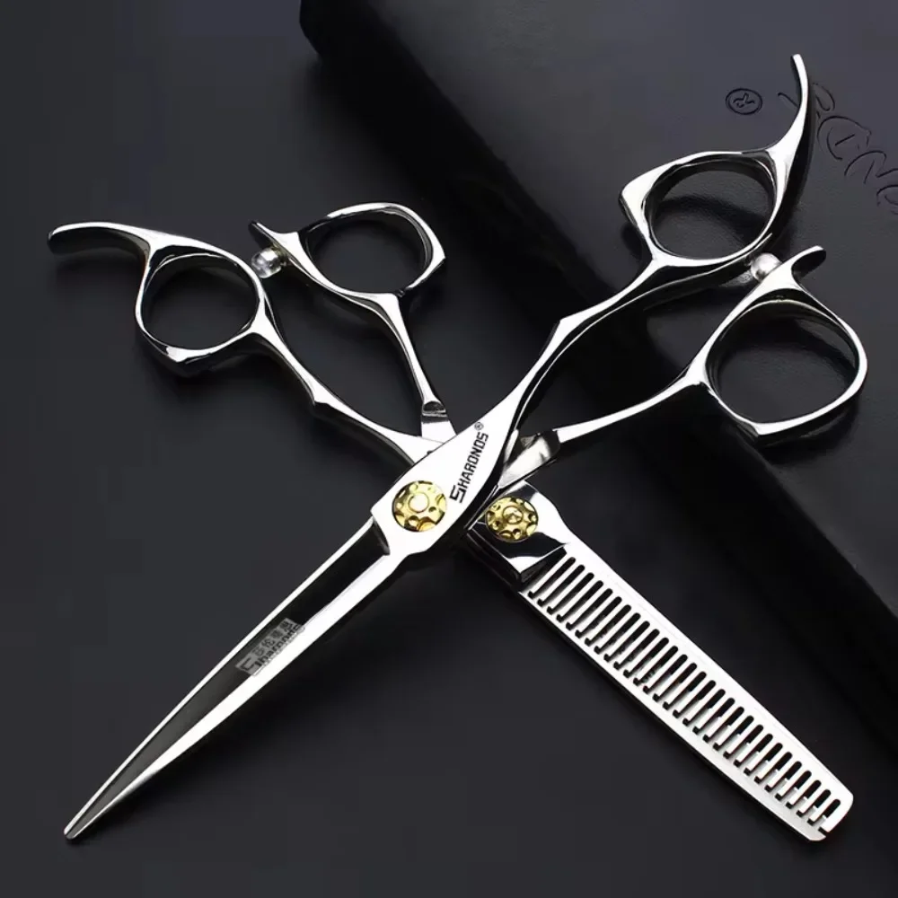 

SHARONDS Professional hairstylist hair clipper set 6 inch 440C Japanese Barber Specialized Clippers Hair Cutting Tools