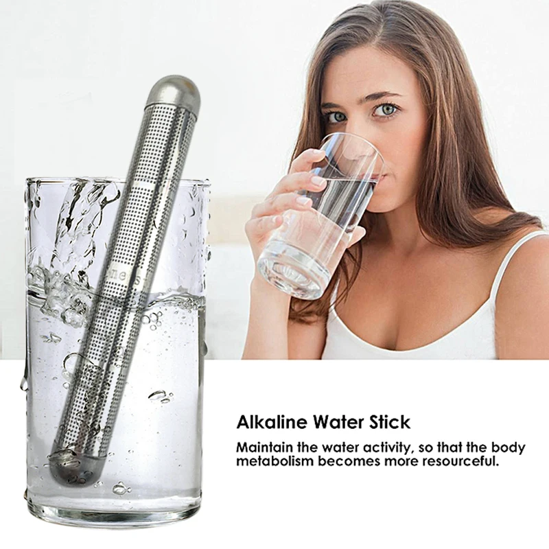 SOUDRON Portable Mineral Infuser Negative Ion Generic Alkaline Hydrogen Pruifier Water Stick Balance PH Levels