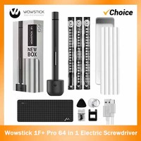 Wowstick 1F+ Pro 64 in 1 Electric Screwdriver Cordless Li-Ion Rechargeable LED Light Electric Screwdriver Kit Household Tools