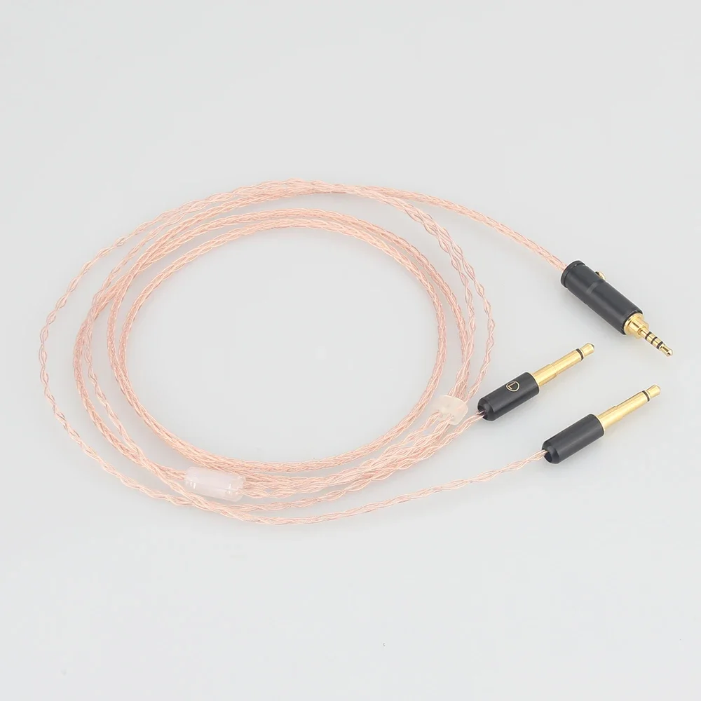 8cores Replacement Headphones Cable Audio Upgrade Cable For Meze 99 Classics/Focal Elear Headphones Pure Copper Cable