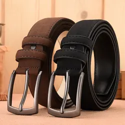 Heren Suede Riem Retro Trend Legering Gesp Heren Riem Grote Maat Echte High-End Riem 2023 Nieuw, Cadeau Voor Vriend En Vader