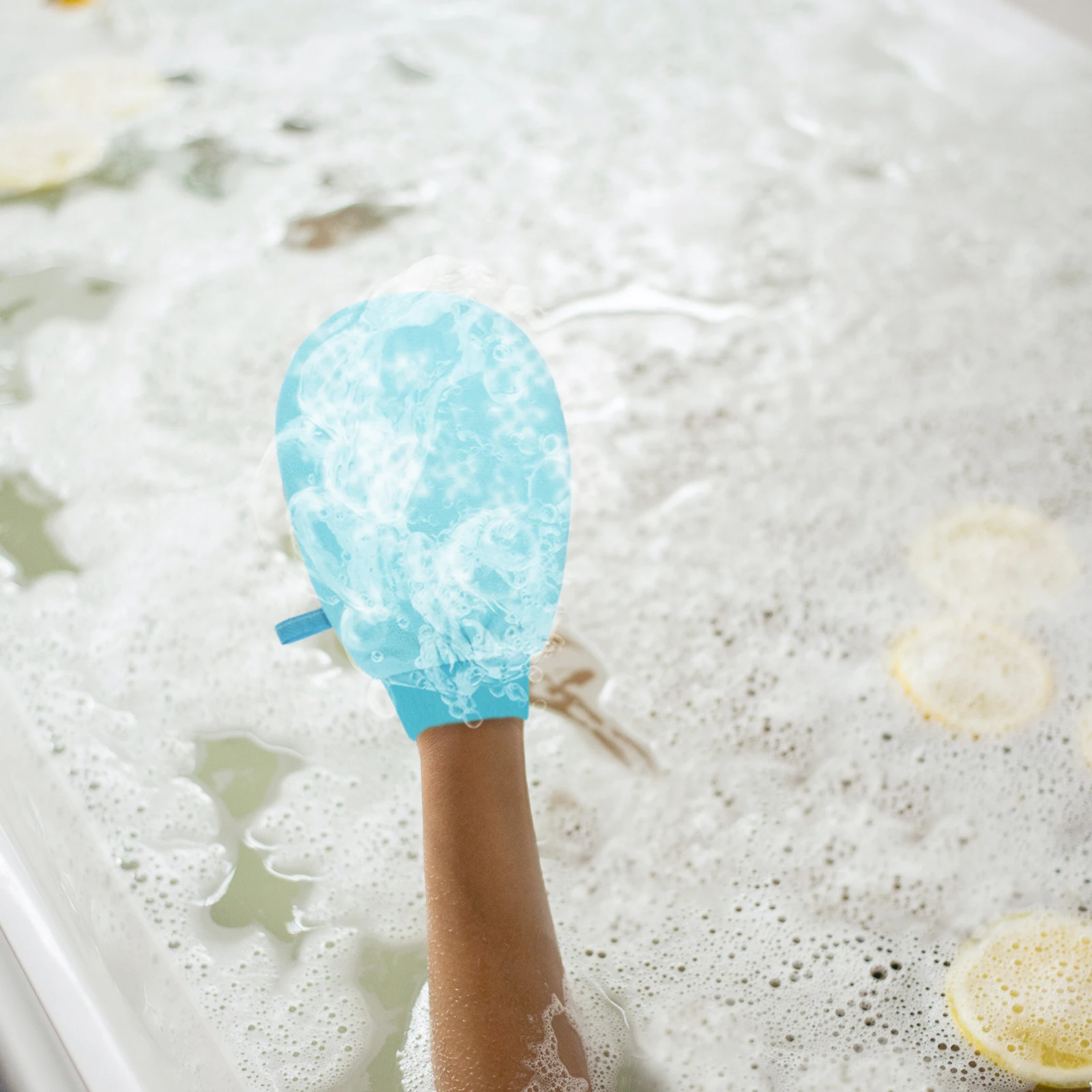

Bathing Foaming Gloves Soft Elastic Sleeve Exfoliating Mitt Shower Back Scrubber Body Cleaning Gloves Exfoliating Mitt