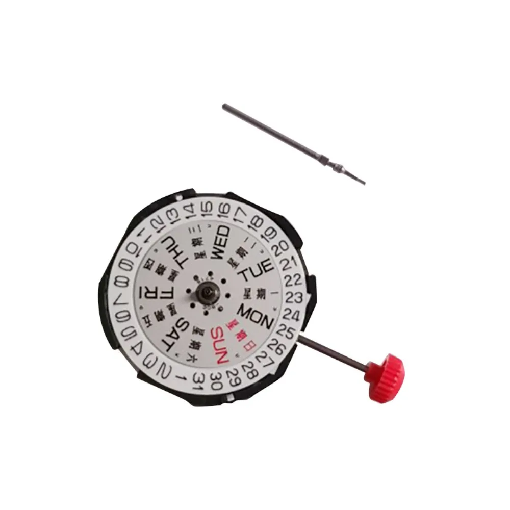 Запчасти для часов, кварцевый механизм с двойным календарем для ETA 2035 2015, детали для ремонта часового механизма