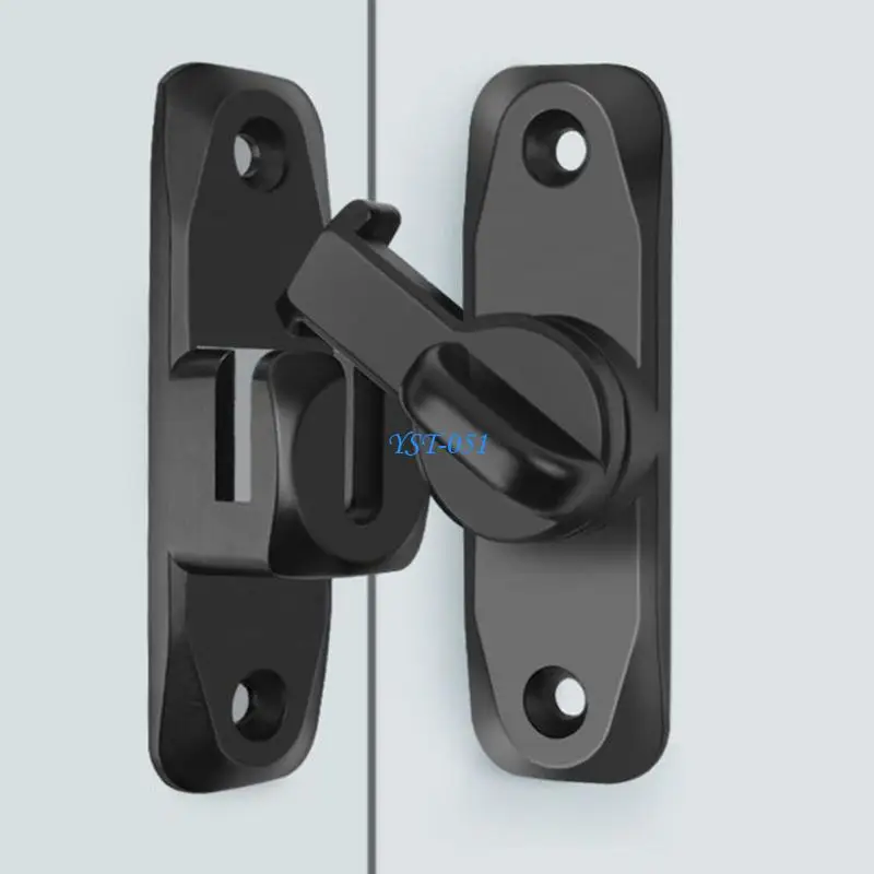 E15A Barn Door Lock 90/180 Degree Sliding Door Locks Zinc Alloy Safety Door Lock