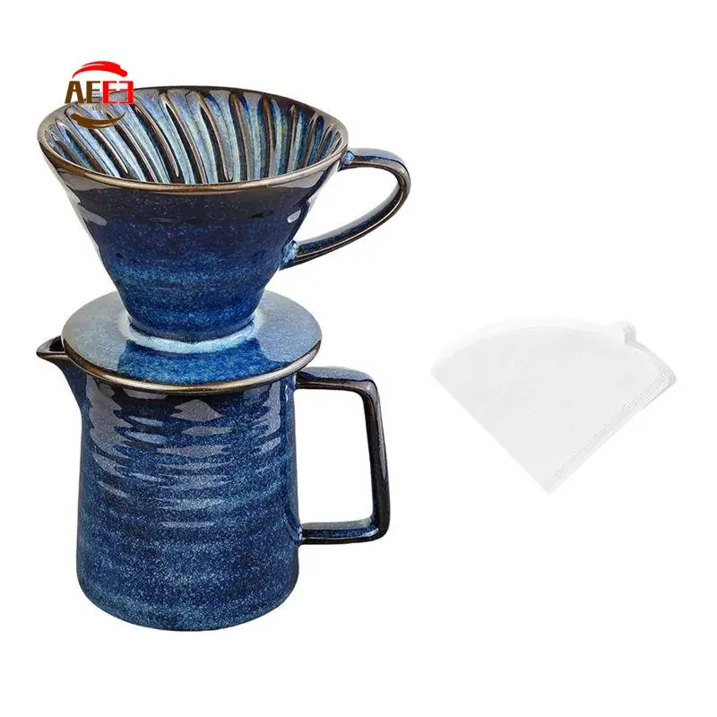 

Кофеварка AEE3 Pour Over, кофеварка с бумажным фильтром 40 шт., капельница для кофе на 10 унций/300 мл