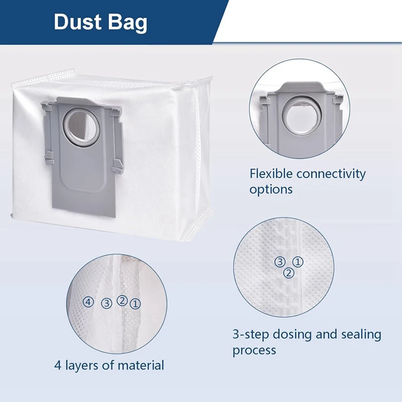 Kit d'accessoires pour robot aspirateur Roborock, brosse latérale principale, tampons de vadrouille, sacs à poussière, Q8 Max, Q8 Max, Q5 Pro, 23 pièces