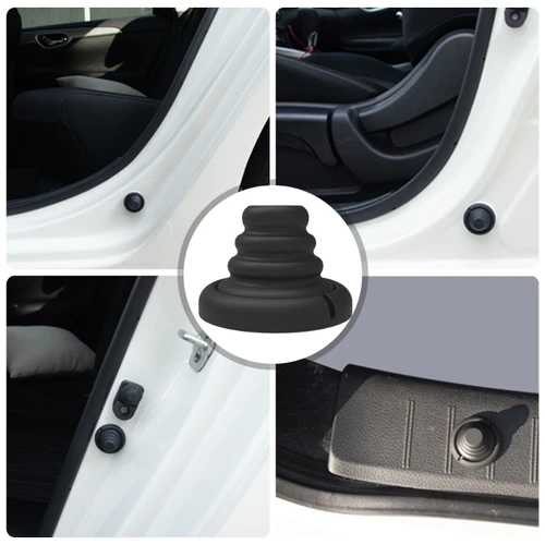 Imagen 2 del producto 4 Uds amortiguadores de silicona amortiguadores protectores juego de cojines de impacto almohadillas anticolisión para esquinas de puertas de coche y muebles