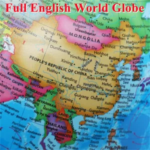 20cm in diameter of the full global sphere full globe hd printed table teaching LED LED GLOBO METAL ABS 360 ° Rotation office crafts 8 Main Sales Globo Terraqueo - №1