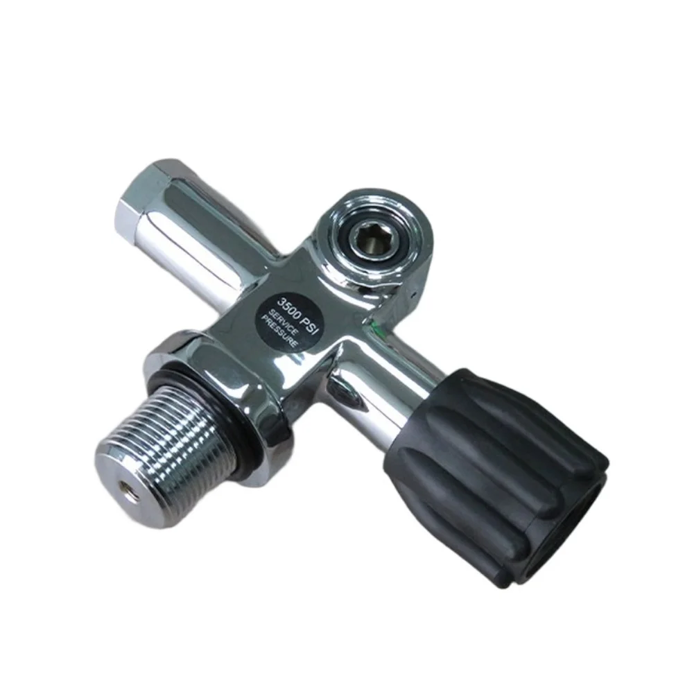 For Deep Sea Diving Dual Tank Scuba Valve Rust Resistant Finish Left Hand Valve Option 250 Bar Working Pressure