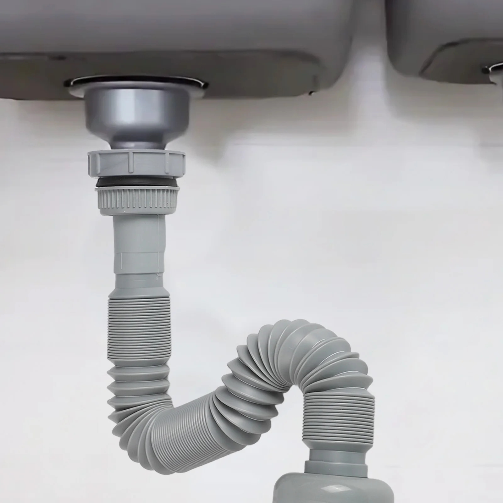 

1pcs Sink Drain Pipe For 32/45/56mm Interface Household Kitchen Sink Drain Pipe ABS Expandable Connecting Hose Replacement Parts