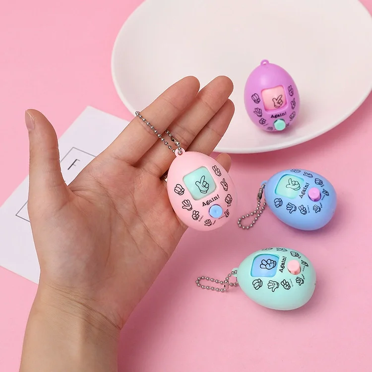 Rock Paper Scissors Game Stress Relief Sensory Toys Birthday Party Favors Gifts Pinata Filler Keychain Pendant