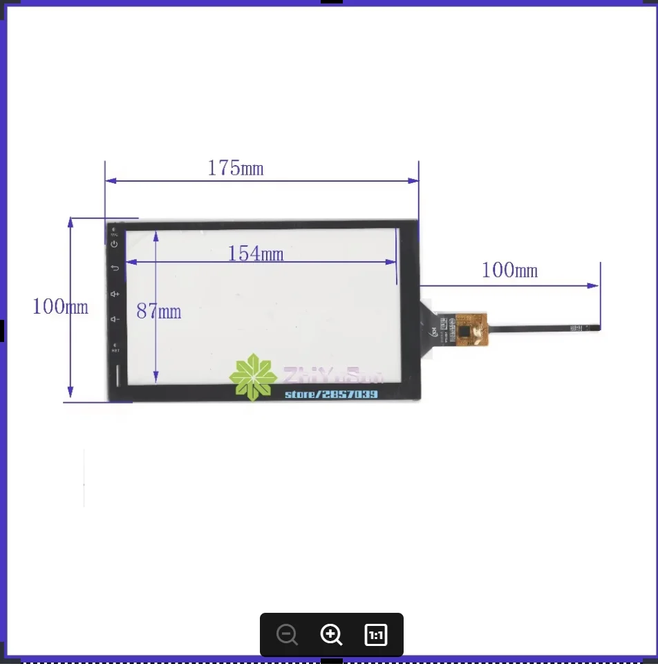 

NEW 7inch TPC0013 6lines CAPACITIVE screen panel TPC0013 175mm*100mm TouchSensor FreeShipping 175*100