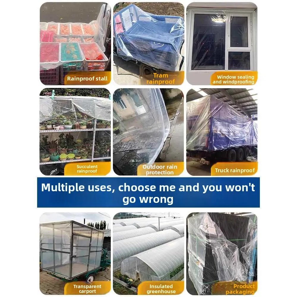 Thickened Plastic Film Outdoor Truck Cover Waterproof Rainproof Fabric Canopy Sunshade Tent Heavy Duty Covering Material view 5