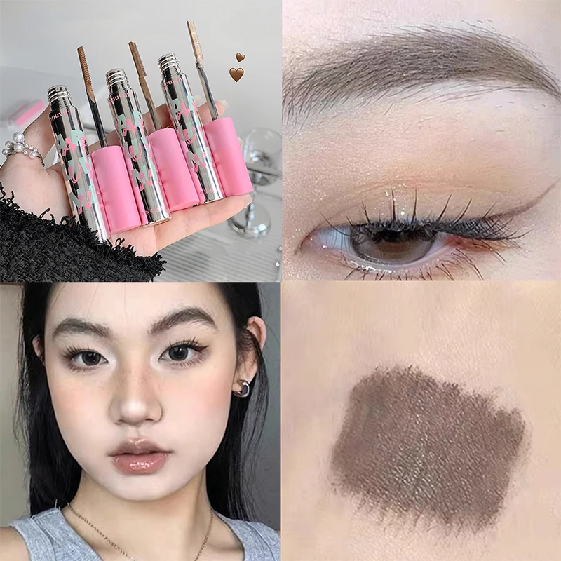 Small Comb Dye Eyebrow Cream Waterproof Sweat-proof Eyebrow Powder Brown Coffee Color Eyebrow Pencil Cream Eyebrow Makeup