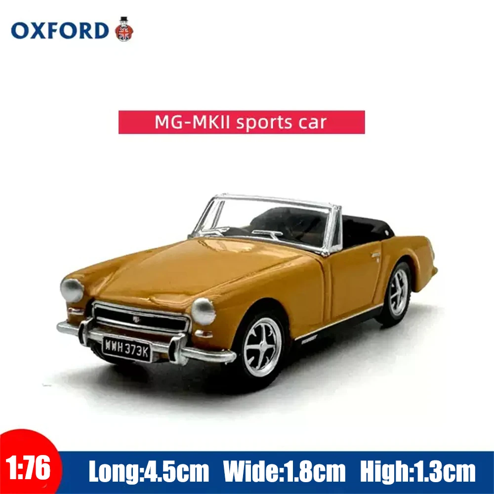 1/76 OXFORD Diecast Model Car Sports Car Alloy Toy Collection Display Gifts for Teenagers Boys Girls Hobby Collection