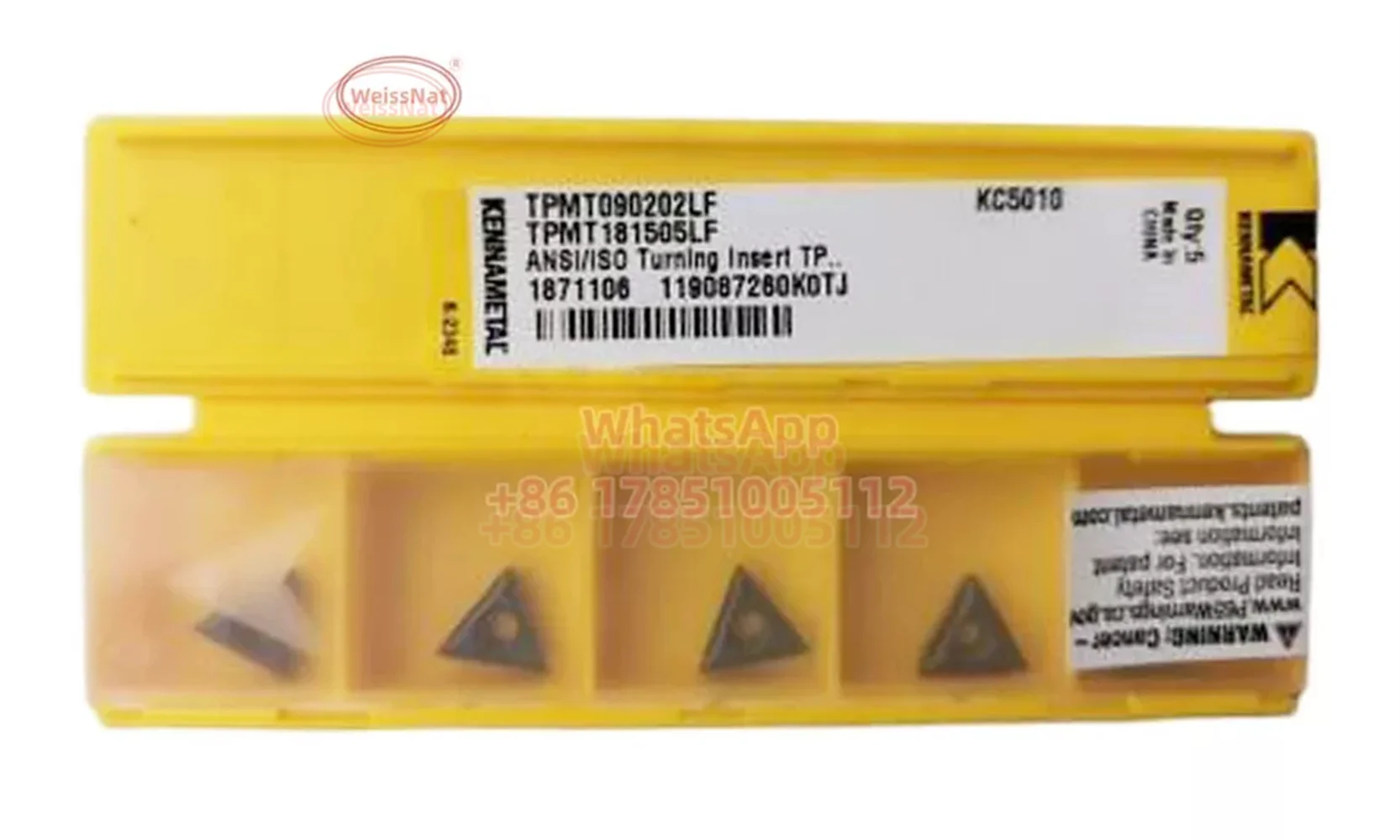 Sisipan TPMT sisip karbida Kennametal Inserts KC5010