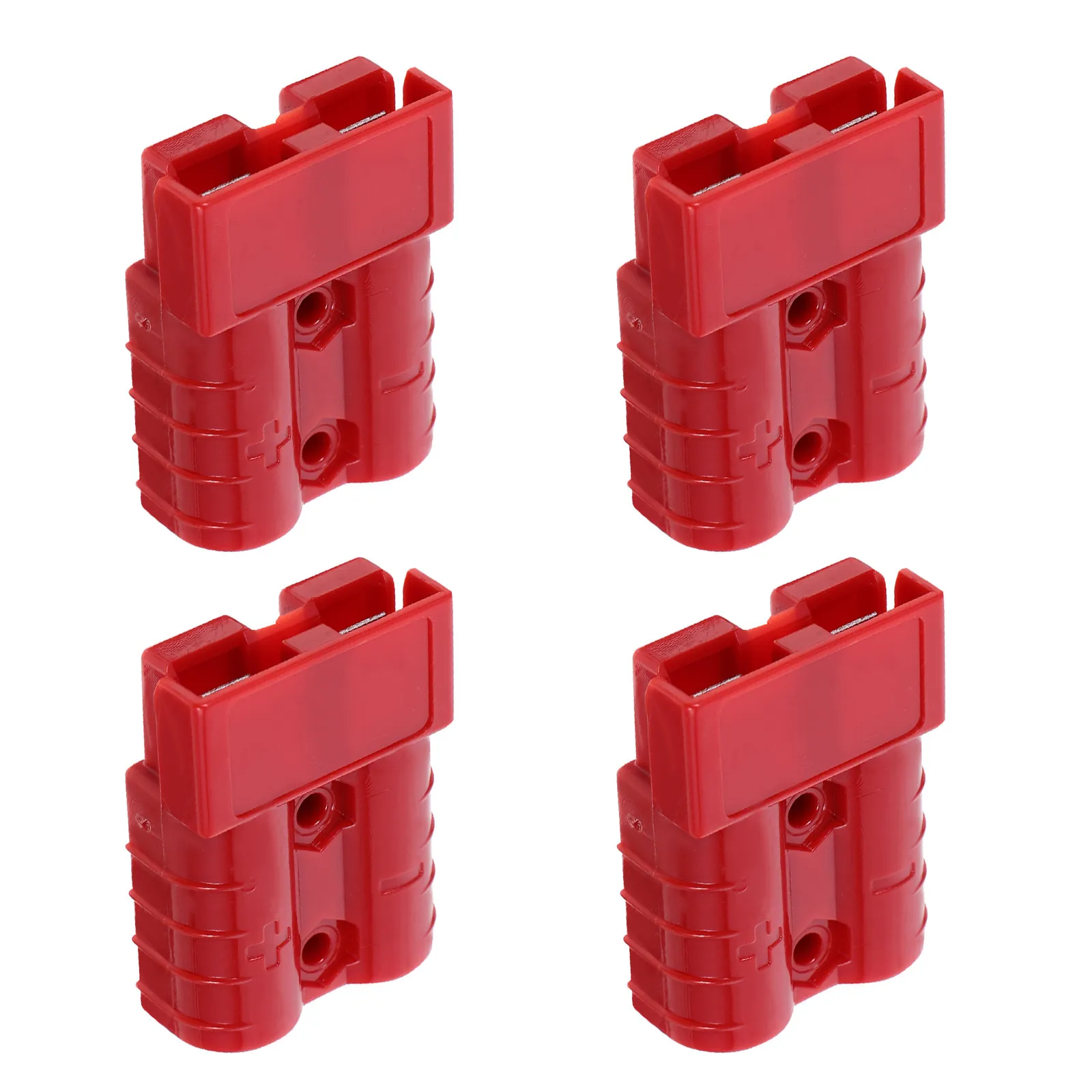 

4Pcs 50A 600V Power Connector Set Silver Plated Copper Terminal Easy Install Quick Connect Disconnect for Truck Battery System