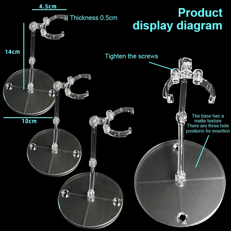 1Pc Action Figure Base Geschikt Display Stand Beugel Voor Hg 1/144 Model Stand Robot Soul Beugel Universele Standaard