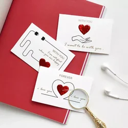 Cards Valentines Day Gift Love Postcard Wedding Invitation Greeting Cards Anniversary Valentines Day Gift Card with Envelopes