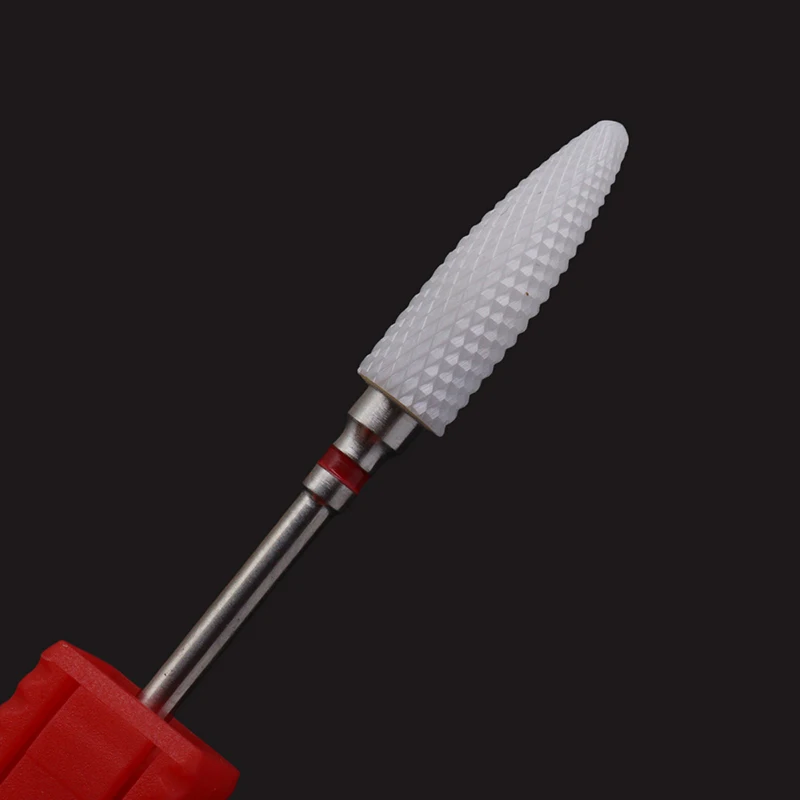 Easy Nail Ceramic Nail Drill Bit 3/32" Rotary Burr Bits For Manicure Pedicure Electric Drill Accessories Nail Tools Milling Cutt