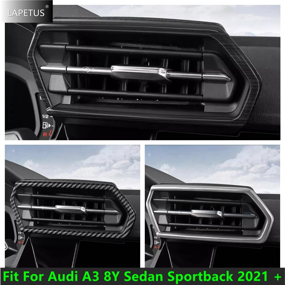 

Stainless Steel Front Air Conditioning Outlet Frame Decoration Cover Trim For Audi A3 8Y 2021- 2025 Styling Interior Accessories