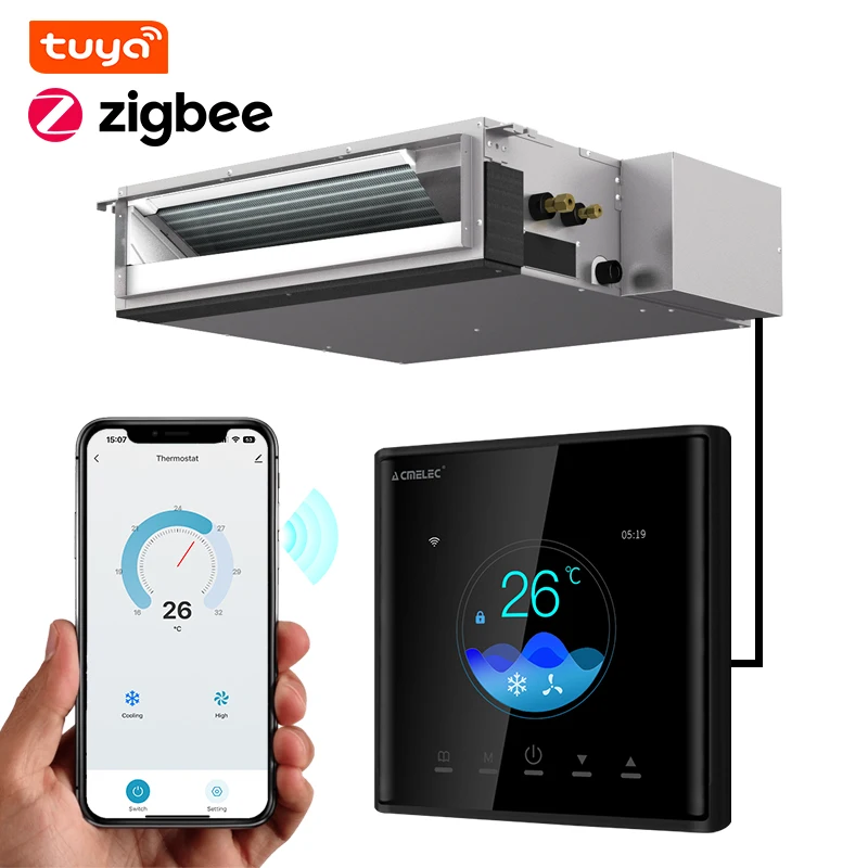 

WiFi Smart Thermostat Heavy Industries Central Air V Conditioner Zigbee VRV Temperature Controller by Alexa