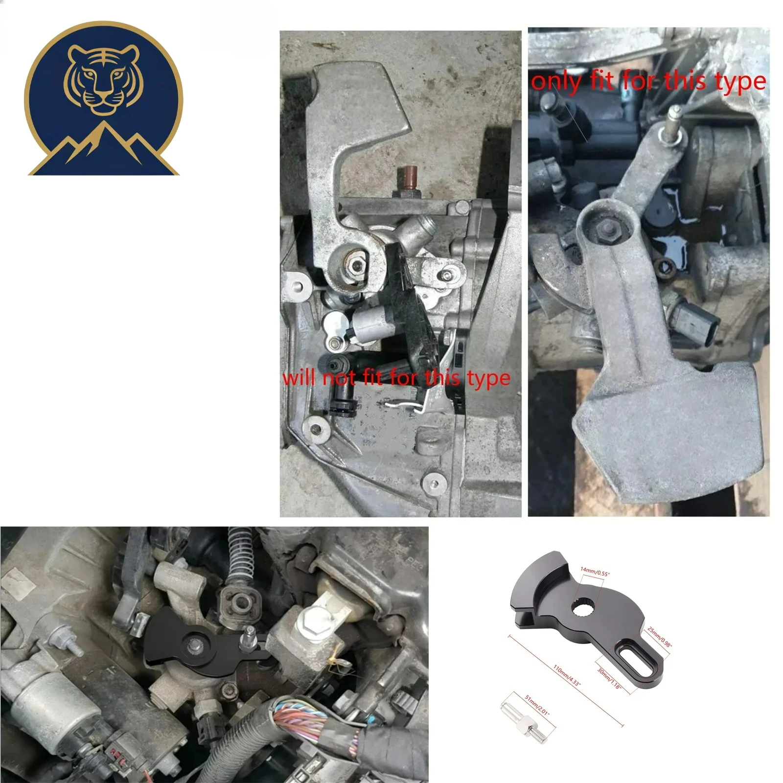Upgrade 5-Speed Manual Short Throw Shifter Arm Kit for VAG 1.4-1.9L FSI/TDI/T | Fits Audi A3/TT MK1, VW Golf 4/5, Jetta MK4, Bee