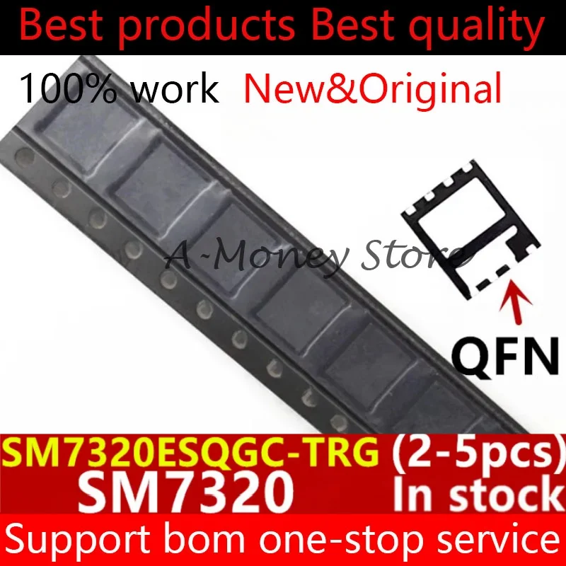 

(2-5pcs)SM7320ESQGC-TRG SM7320 QFN-8