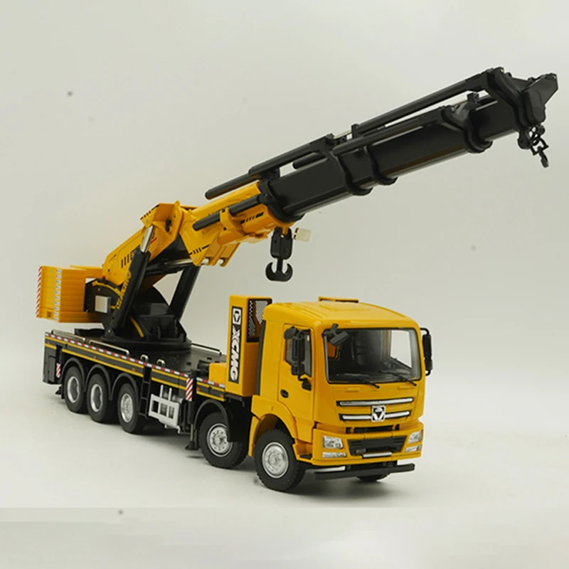 Diecast Alloy 1:35 Scale XCMG SQZ4500 Folding Arm Heavy Crane Cars Model White Adult Toys Classics Souvenir Gifts Static Display