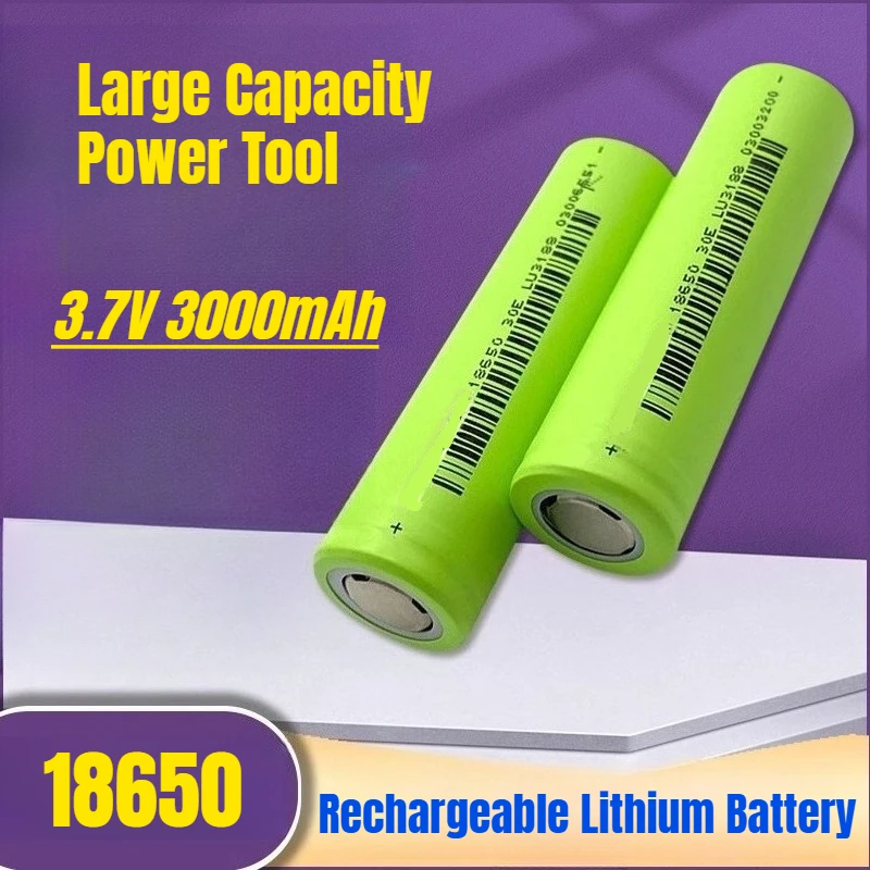 

18650 Rechargeable Lithium Battery 3000mAh 3.7v 3C Large Capacity Power Tool