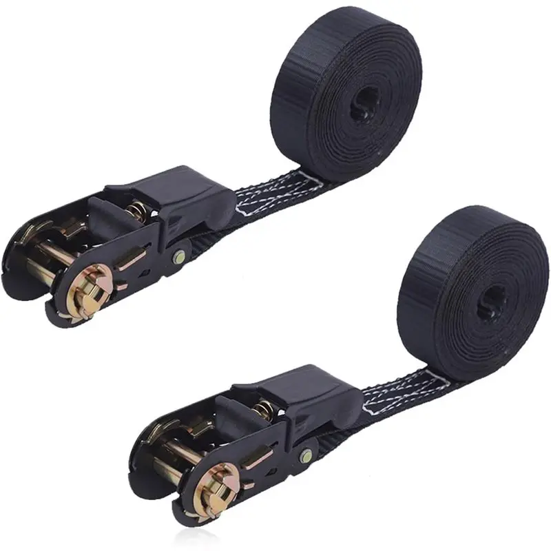 ABYN-Lashing Straps With Ratchet, Pack Of 2 Adjustable Lashing Straps With Clamping Lock, 10 M X 25 Mm, Fastening Strap