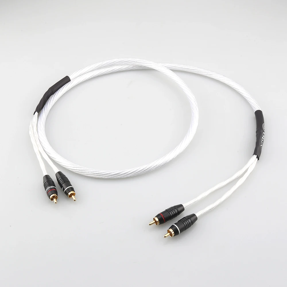 

Nordost odin hi-end high fidelity fever rca signal cable dual lotus sterling silver plated audio cable cd amplifier tube cable