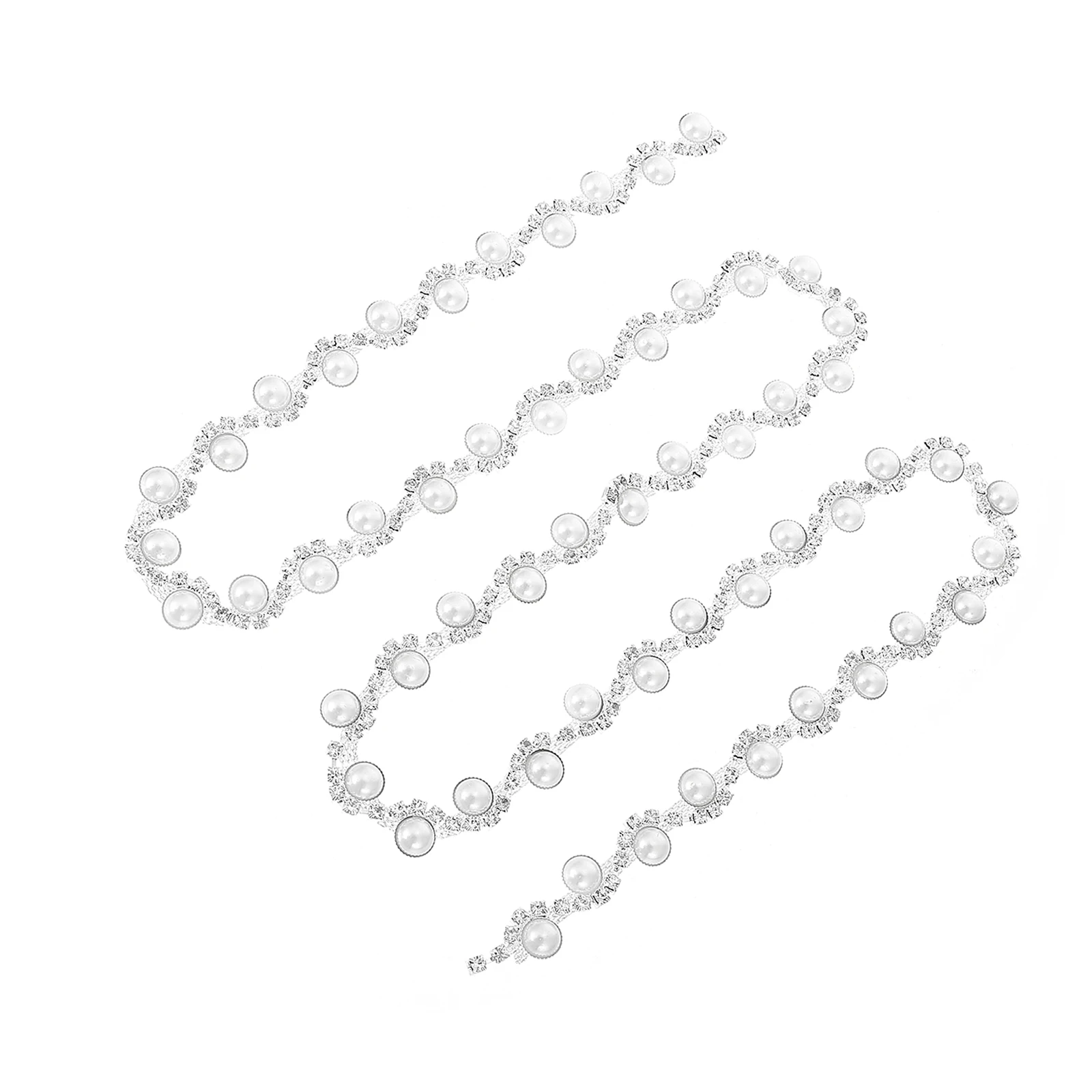 

Pearl Flower Chain Wedding Dress Supply Rhinestone Accessories DIY Suspenders Shoulder Chain Dress Decorations Fadeless Durable