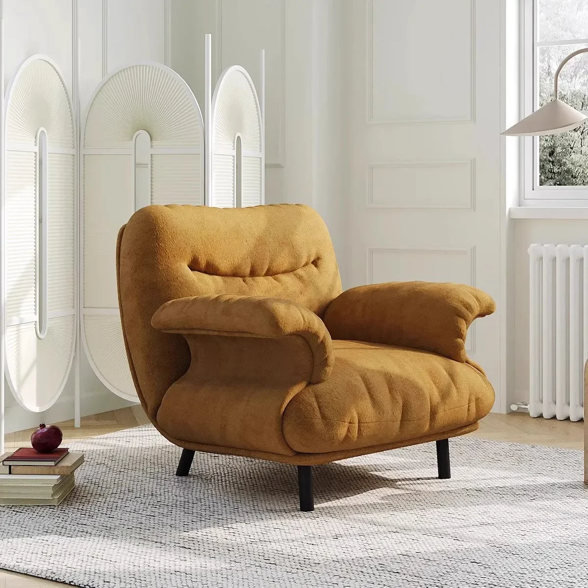 2026 second-hand sofa chair designer sleepable and reclining single sofa lounge chair