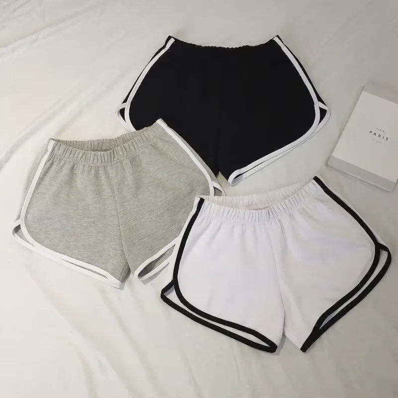 Shorts Simples Femininos para Yoga em Casa, Praia e Férias, Calças Casuais para Treinamento Esportivo, Shorts de Fitness