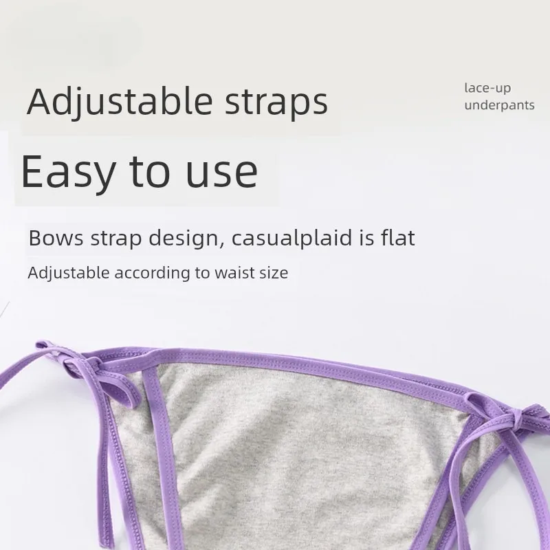 Cotton Care Underwear Easy Adjustable Tie Straps Bedridden Adult Patients Post Surgery Reusable Briefs Overnight Protection New