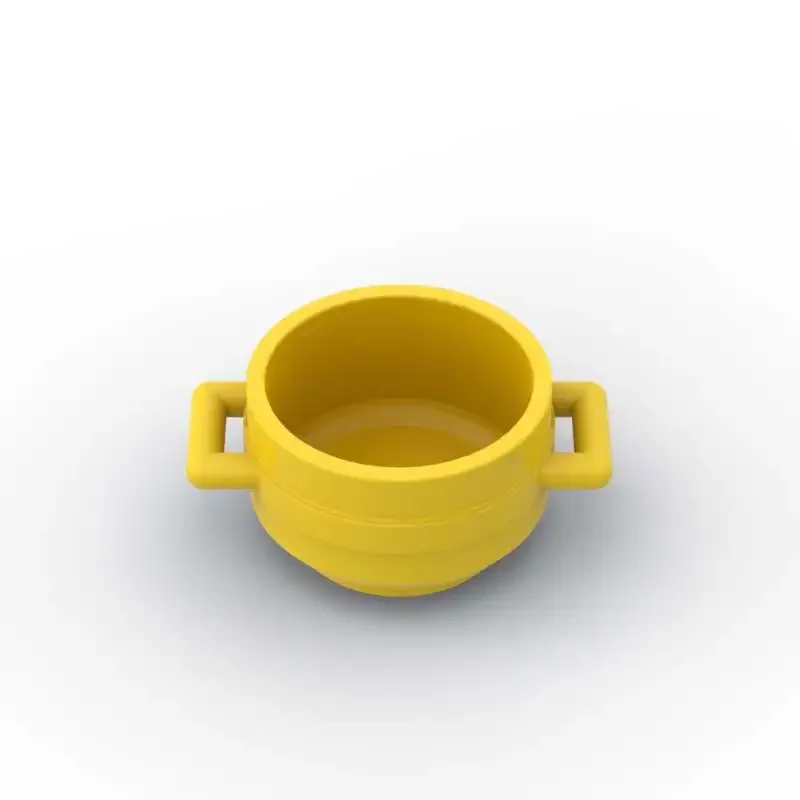 MOC 10PCS 4341 3x3x1 3/4 Doppel Griff Topf Bausteine Kit Kessel Ziegel Montieren Partikel DIY Spielzeug Kinder Geburtstag Geschenke