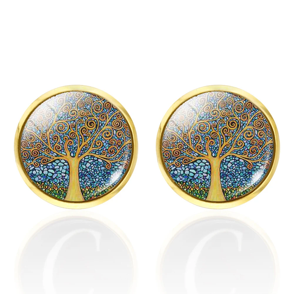 Tree of Life Cufflinks for Men Best Man Cufflinks Set Cufflinks Wedding Life Tree Suit Shirt Cuff Links Men Accessories