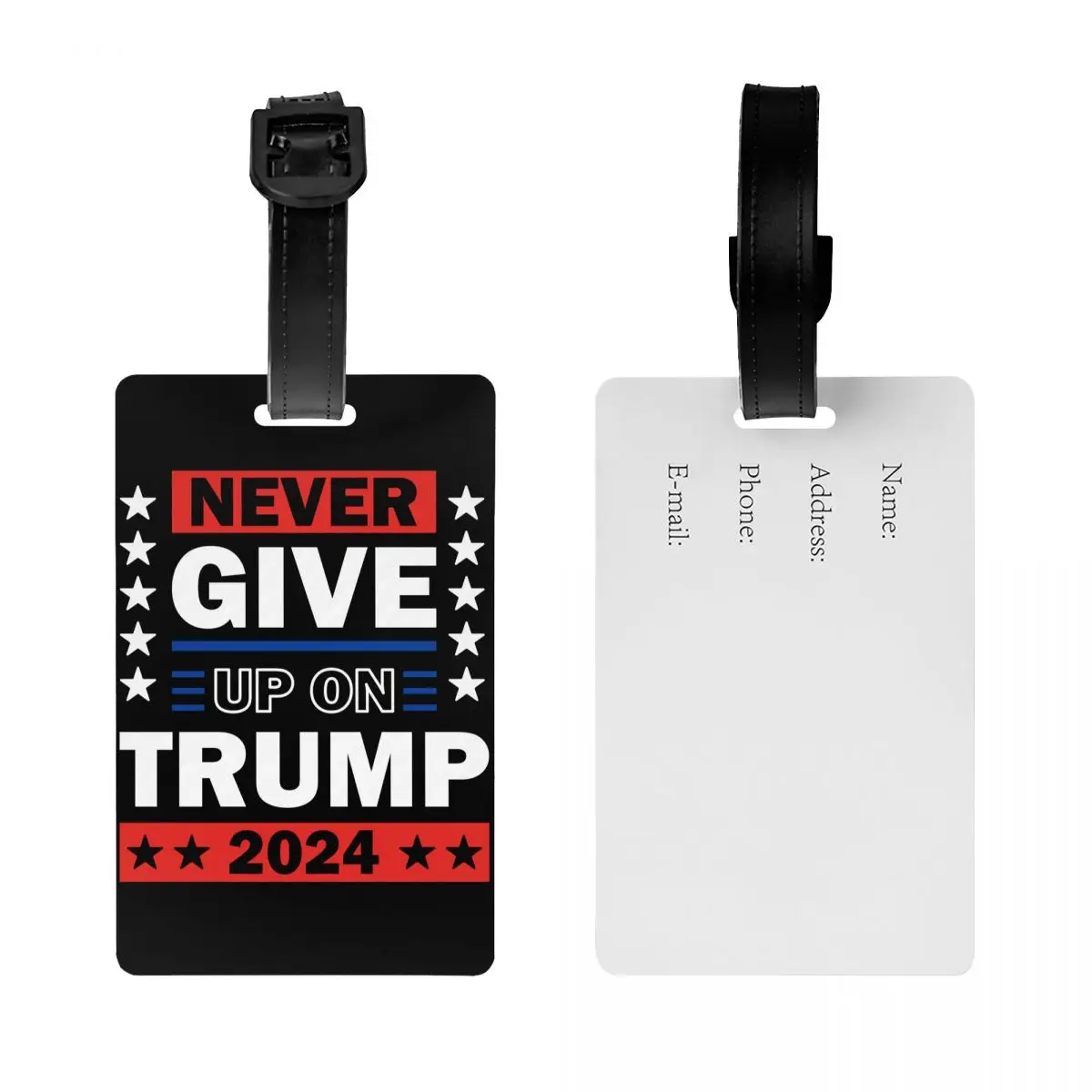 Custom Nener Givp Up On Trump Luggage Tags Custom Baggage Tags Privacy Cover Name ID Card