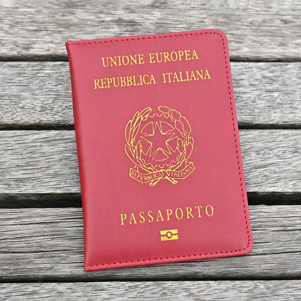 Wysokiej jakości włoska okładka na paszport dla kobiet, etui na paszport podróżny, czarna okładka ze skóry PU na paszport, etui na paszport podróżny.
