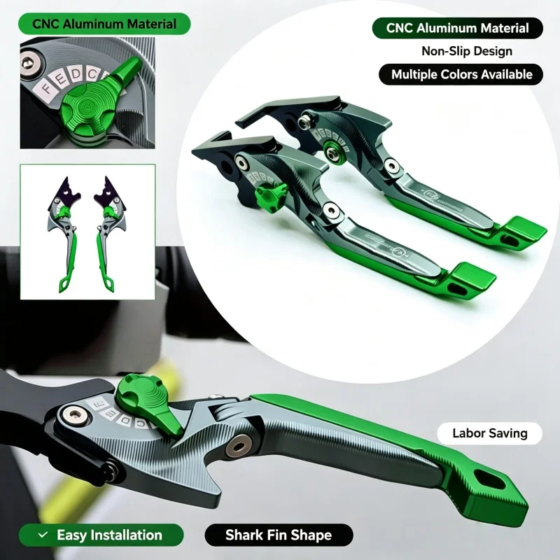 For SUZUKI DL1000/V-STROM/XT 2002-2022 TL1000R 1998-2003 Motorcycle Parts 3D Brake Lever Set Foldable Adjustable Handle Levers
