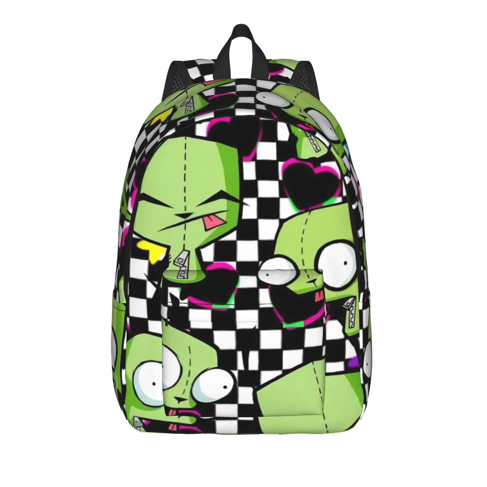 Invader Zim Gir Dib Robot Backpack American Animated Style Backpacks Male Cycling Large High School Bags Design Rucksack