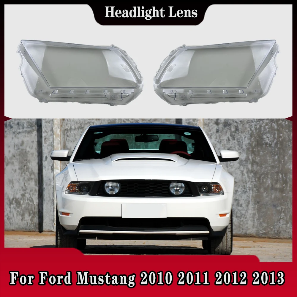

Headlight Cover Transparent Lampshade Headlamp Shell Plexiglass Replace Original Lens For Ford Mustang 2010 2011 2012 2013