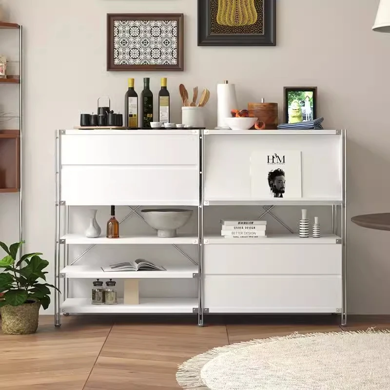 

Shelf Storage Living Room Side Cabinet Simple Magazine Locker Flap Cabinet Combination Multi-layer Display Cabinet