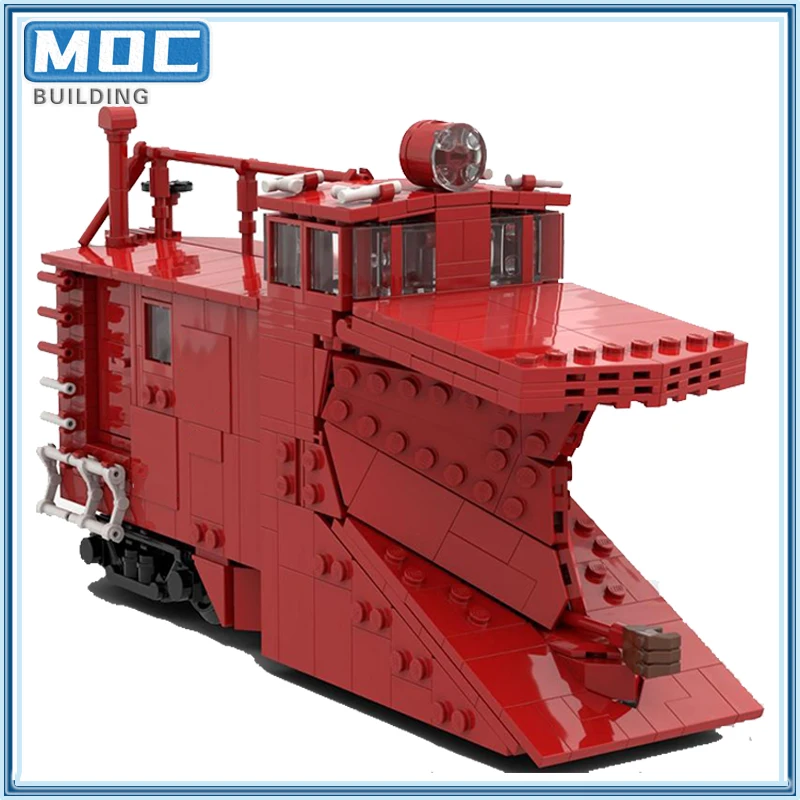 MOC-décennie s de construction de voitures de chasse-neige, modèle de camion de la série technique, rail du Pacifique, briques de bricolage, assembler des jouets, cadeaux créatifs, nouveau