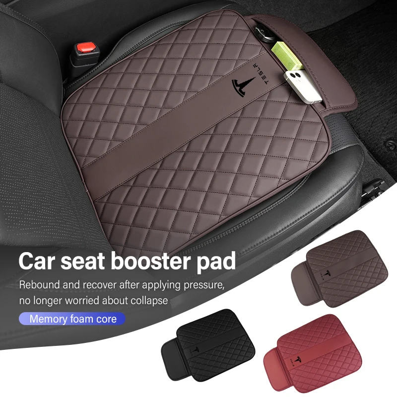 Car Seat Pad Heightening Height Breathable Portable Cushion For Tesla Model 3 Y S X Roadster