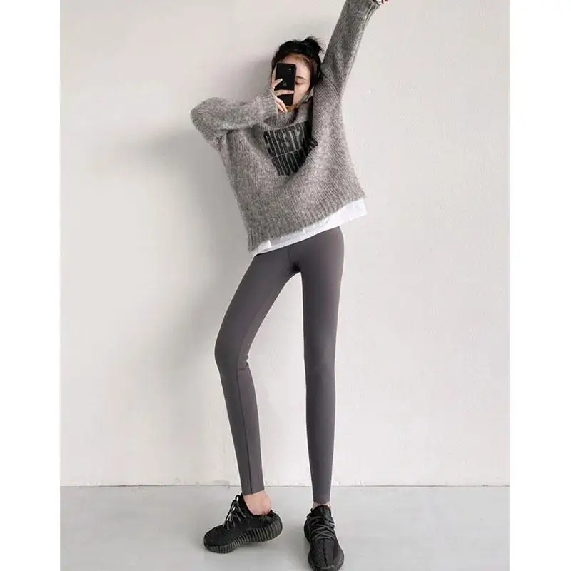 ay ark السراويل عالية الخصر Fce اصطف المرأة Fitn اليوغا السراويل طماق رقيقة الساق ملابس خارجية للخريف حجم صغير