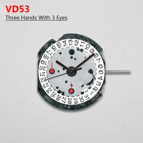 다기능 쿼츠 무브먼트, 일본 Vd53C, 3.6.9 초, VD53B 무브먼트, VD53 무브먼트, 날짜 3, 식스 핸드, 신제품 Best5